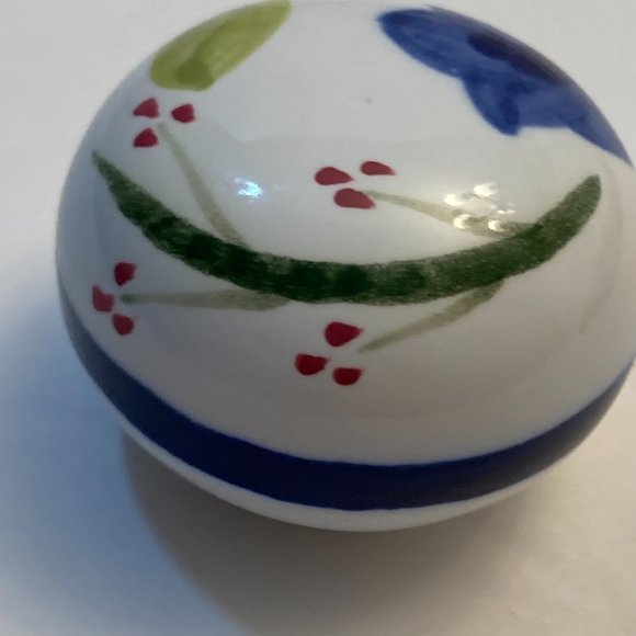 Ceramic Drawer Pull Knobs Cabinet Pulls Flower Floral Set of 27 Blue Green Pink - Picture 8 of 12